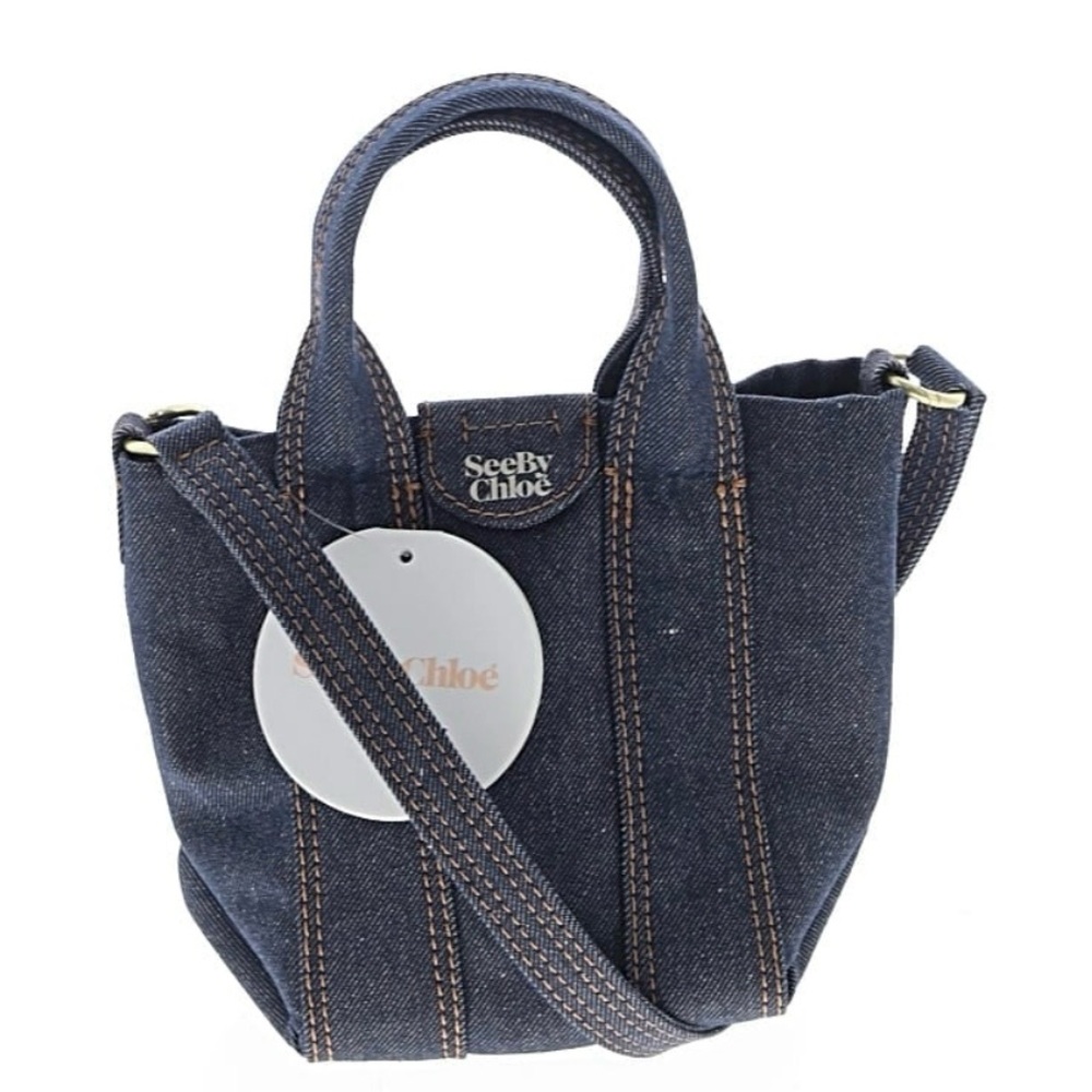 NWT See By Chloe Laetizia Denim Tote